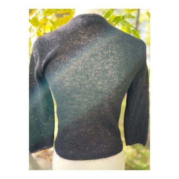 Vintage 90s Ralph Lauren Mohair Crop Sweater Fitted - Picture 7 of 10